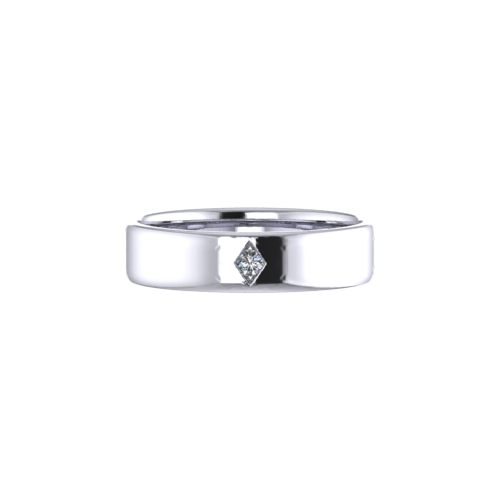Single set plain band Platinum